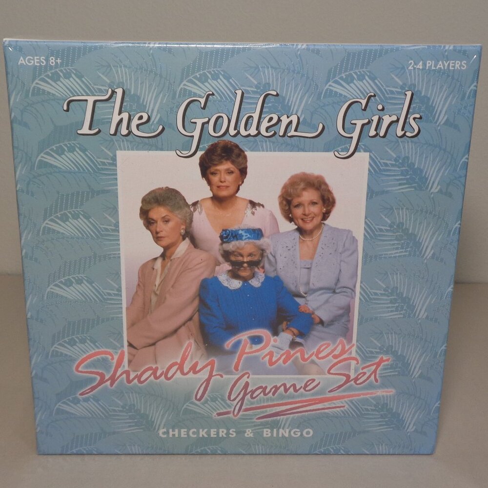 THE GOLDEN GIRLS Shady Pines Game Set / Checkers & Bingo / New Board Game